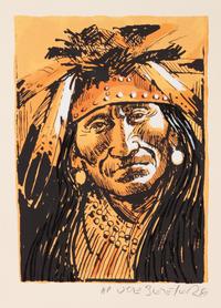 Two Etchings: Untitled Portrait I and Untitled Portrait II , Artist's Proof