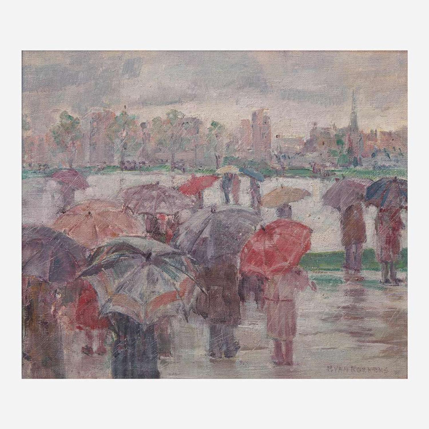 Paulette Victorine J. Van Roekens (American, 1896-1988) The Rain