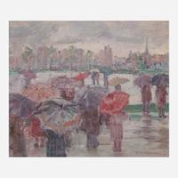 Paulette Victorine J. Van Roekens (American, 1896-1988) The Rain