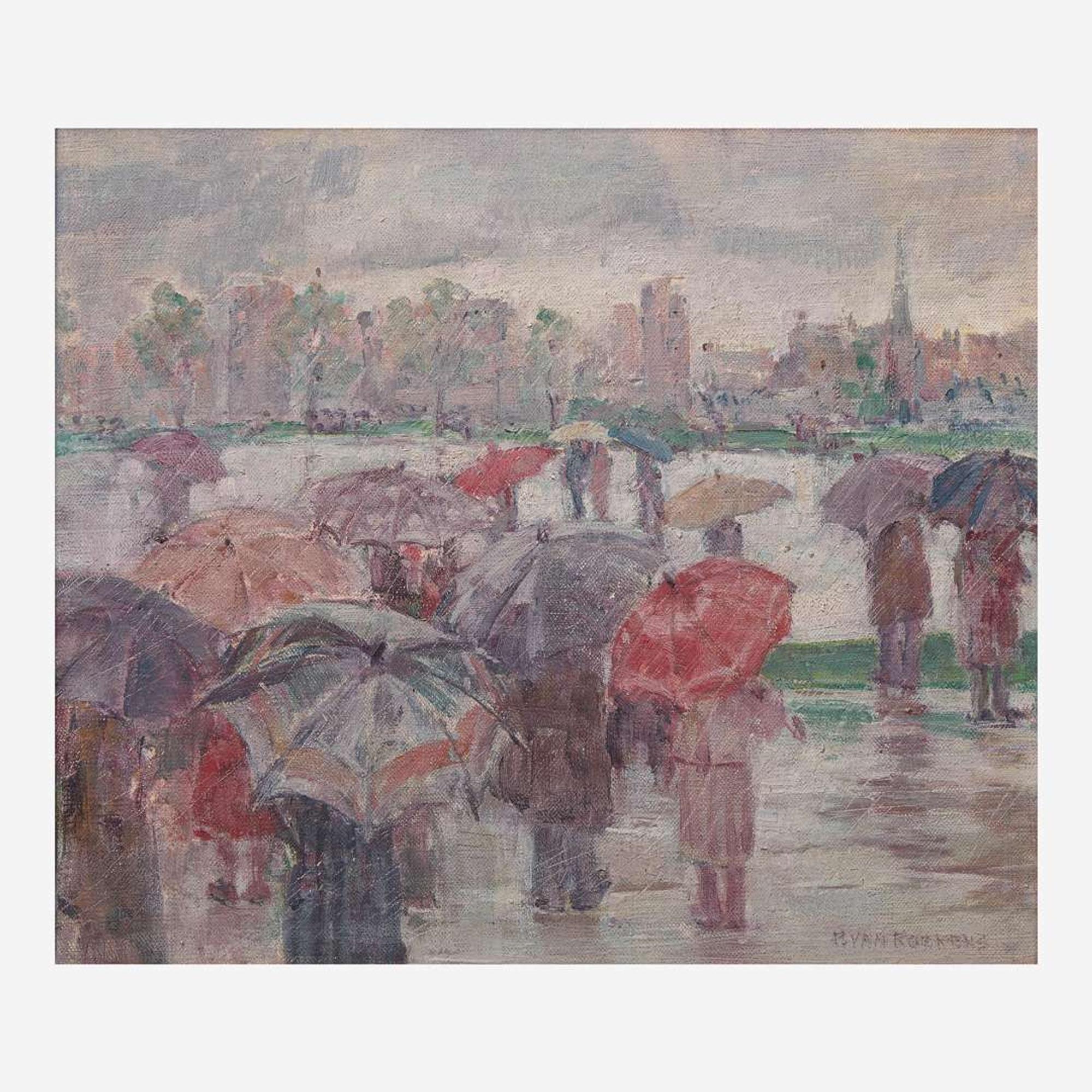 Paulette Victorine J. Van Roekens (American, 1896-1988) The Rain