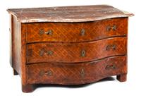 A Regence Parquetry Commode Height 32 x width 50 1/2 x depth 27 1/2 inches. — 18TH CENTURY