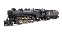 A Tenshodo Polychrome HO-Gauge Great Northern Railway 2-8-2 Locomotive and Tender