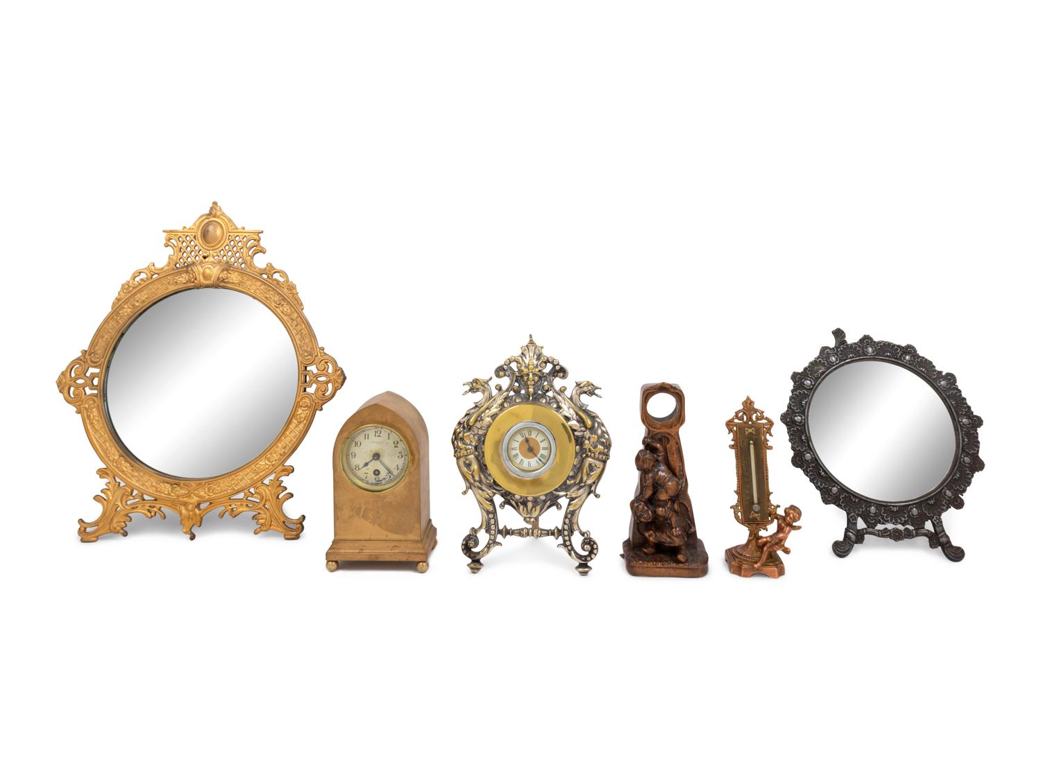 Six Continental Metal Decorative Articles