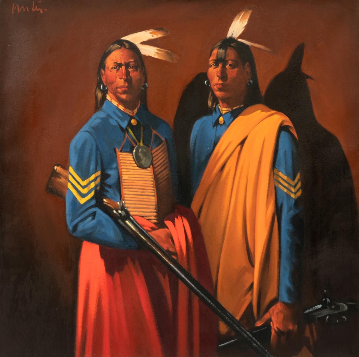 Two Scouts with Rifle