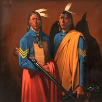 Two Scouts with Rifle