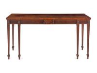 A George III Mahogany and Ebony-Inlaid Serving Table in the Manner of Thomas Chippendale