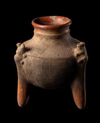Six Huetar Tripod Vessels