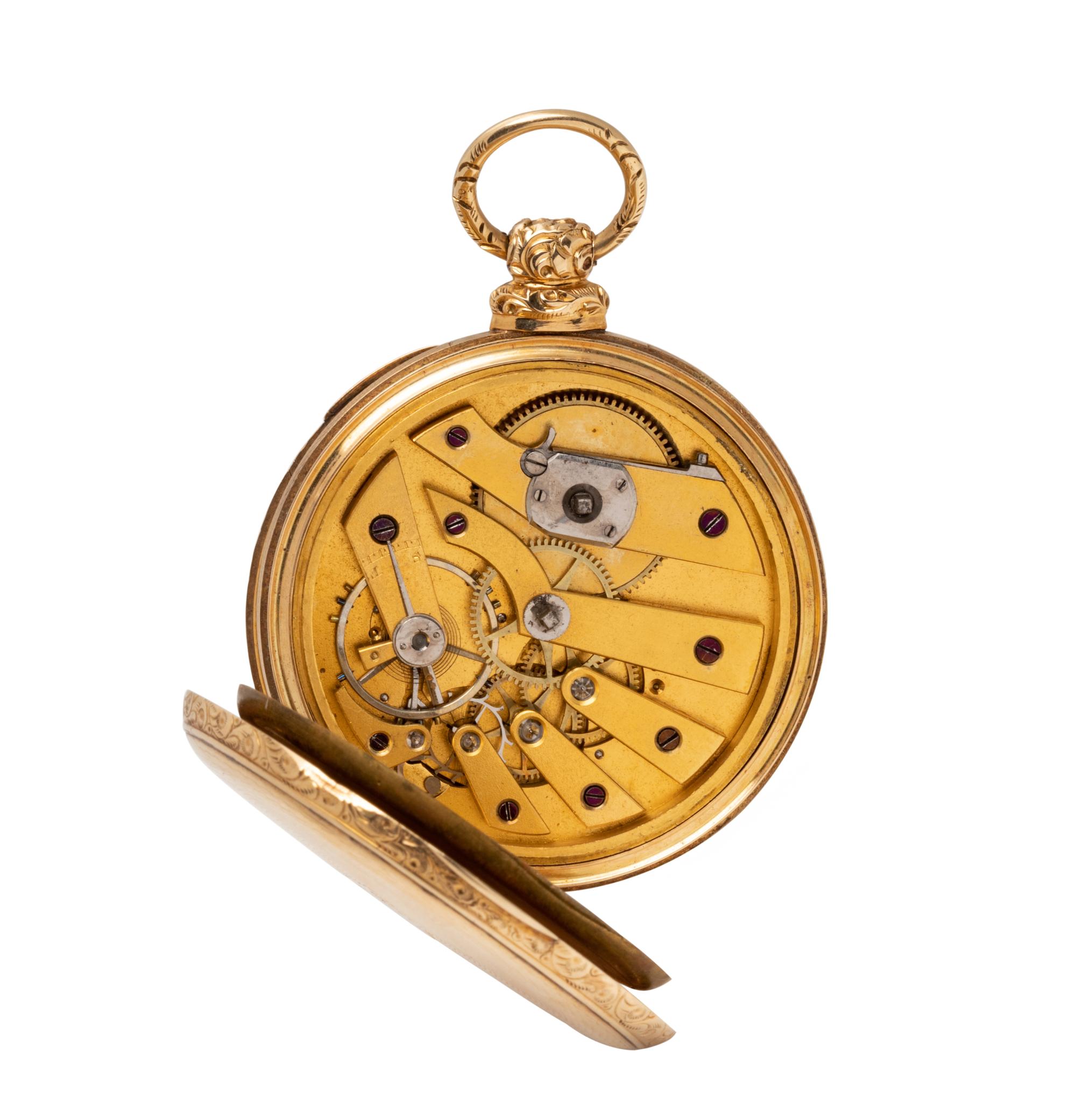 GOLD-FILLED OPEN FACE POCKET WATCH