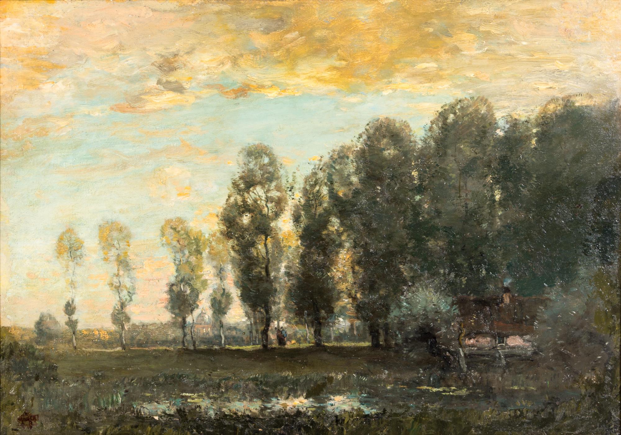 Henry Ward Ranger, (American, 1858-1916), Forest Scene, 1919