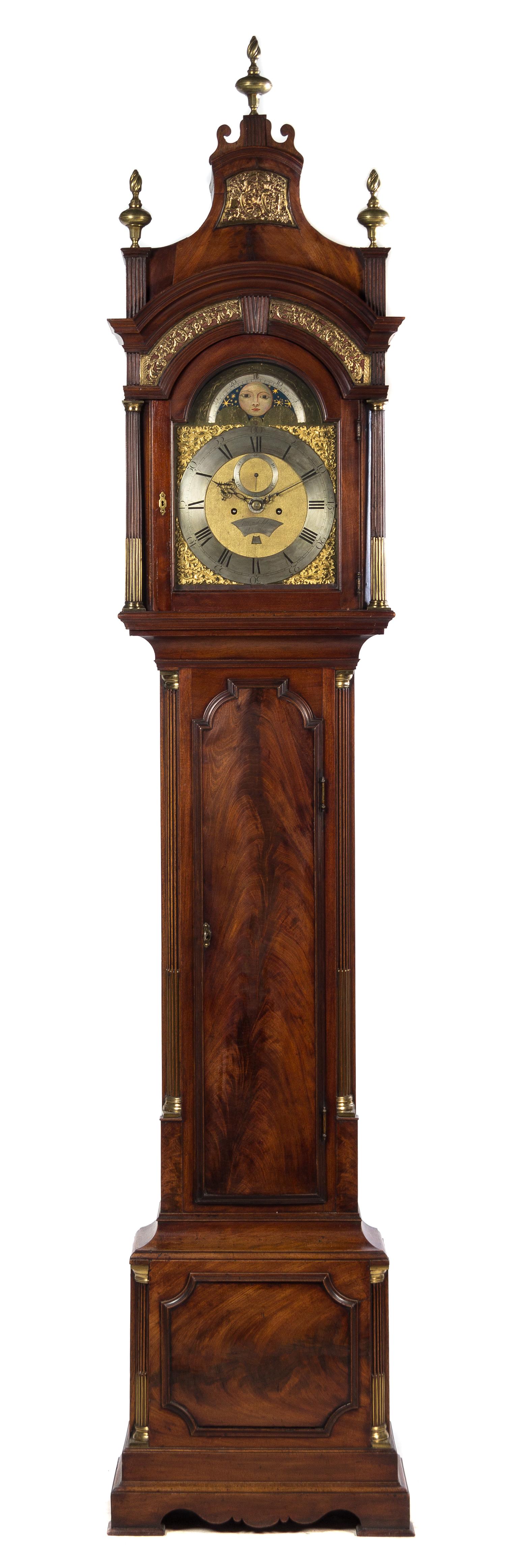 A George III Mahogany Tall Case Clock Height 105 inches. — PETER POHLMANN, LONDON, CIRCA 1760