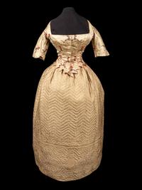 Two Mid-Victorian Items: Bodice and Quilted Petticoat, 1850-70s