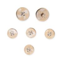 WHITE GOLD TUXEDO BUTTON SET