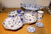 A Royal Copenhagen Reticulated Lace Center Bowl Width of first 11 3/4 inches. — 20TH CENTURY