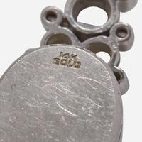 A 14K White Gold and Diamond Bracelet Watch
