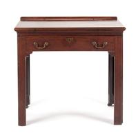 A George III Mahogany Architect's Desk Height 33 x width 36 x depth 23 1/2 inches (closed). — 18TH/19TH CENTURY