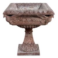 A Pair of Italian Neoclassical Style Red Marble Jardinières