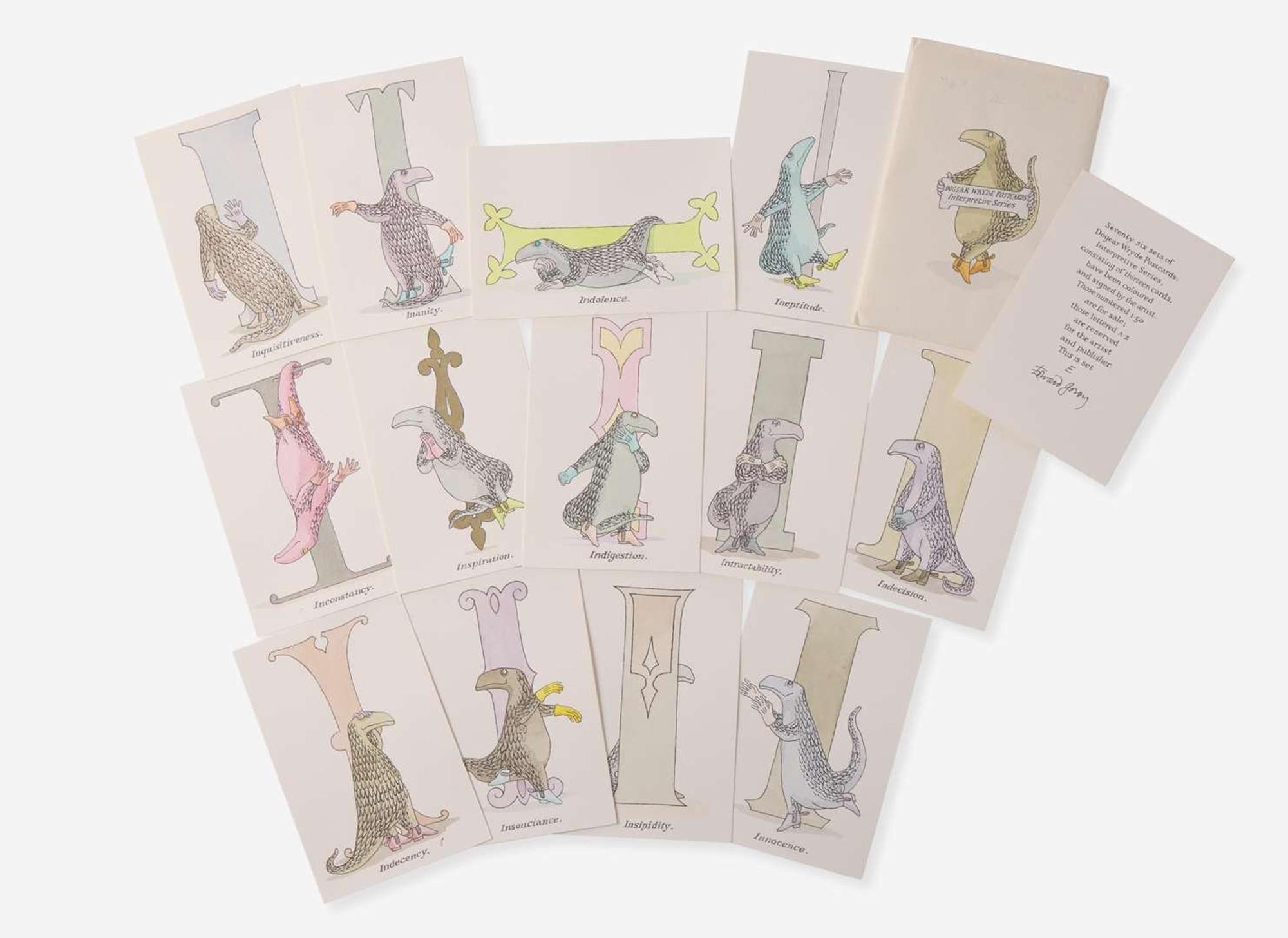 [Children's & Illustrated] Gorey, Edward: Dogear Wyrde Postcards: Interpretive Series