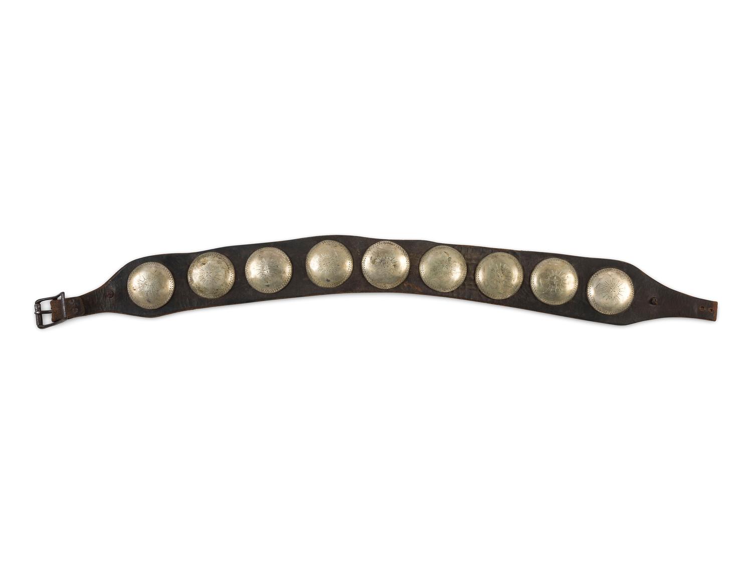 Southern Plains German Silver Concha Belt