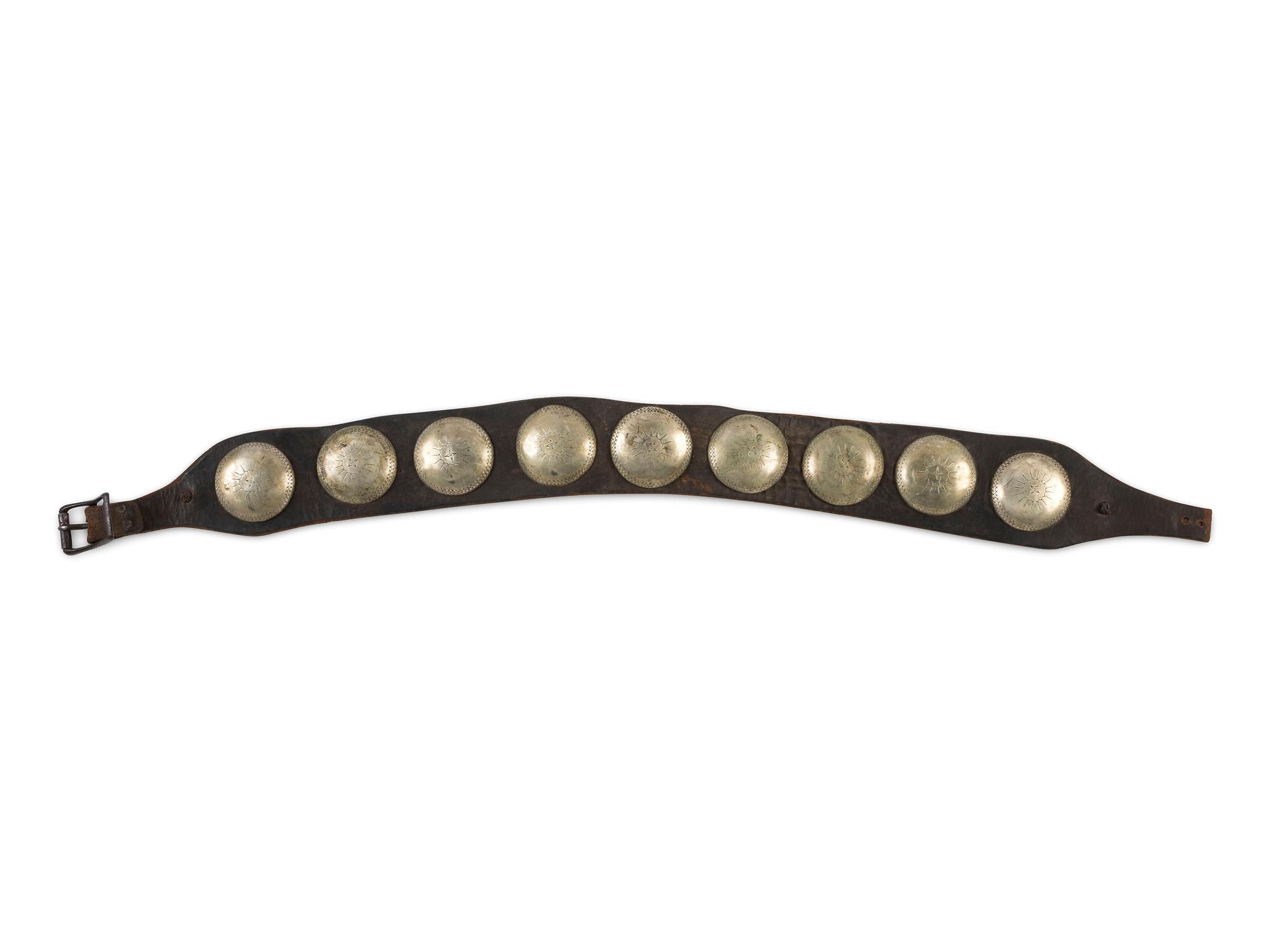 Southern Plains German Silver Concha Belt