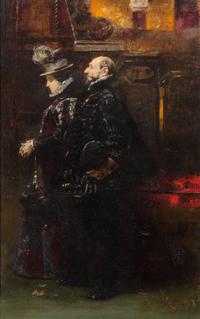 Salvador Sanchez Barbudo, (Spanish, 1857–1917), La Pareja, 1908