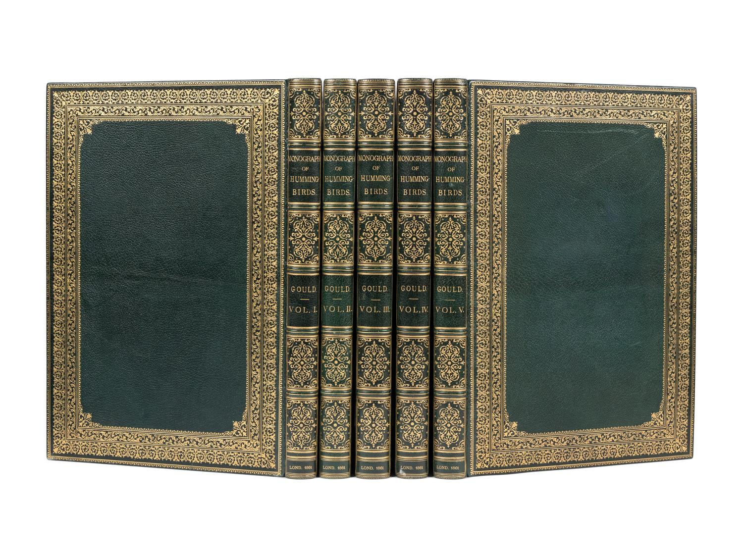 GOULD, John (1804-1881). A Monograph of the Trochilidae, or Family of Humming-Birds . London: Taylor and Francis for the Author, [1849]-1861.