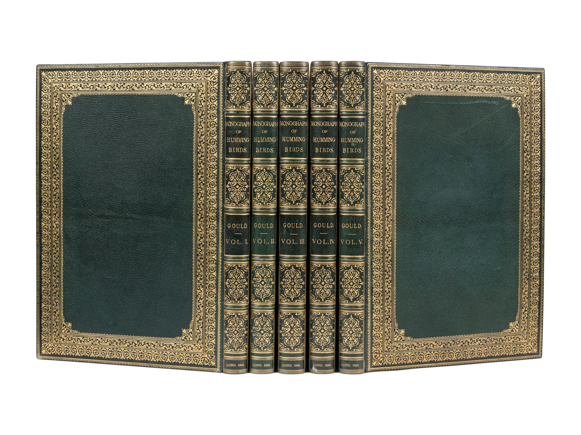 GOULD, John (1804-1881). A Monograph of the Trochilidae, or Family of Humming-Birds . London: Taylor and Francis for the Author, [1849]-1861.