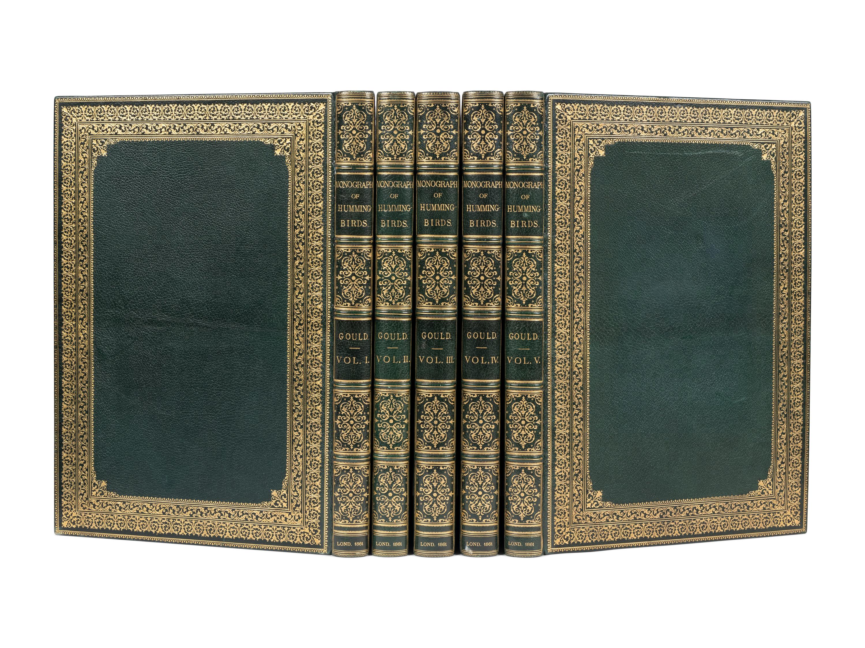 GOULD, John (1804-1881). A Monograph of the Trochilidae, or Family of Humming-Birds . London: Taylor and Francis for the Author, [1849]-1861.