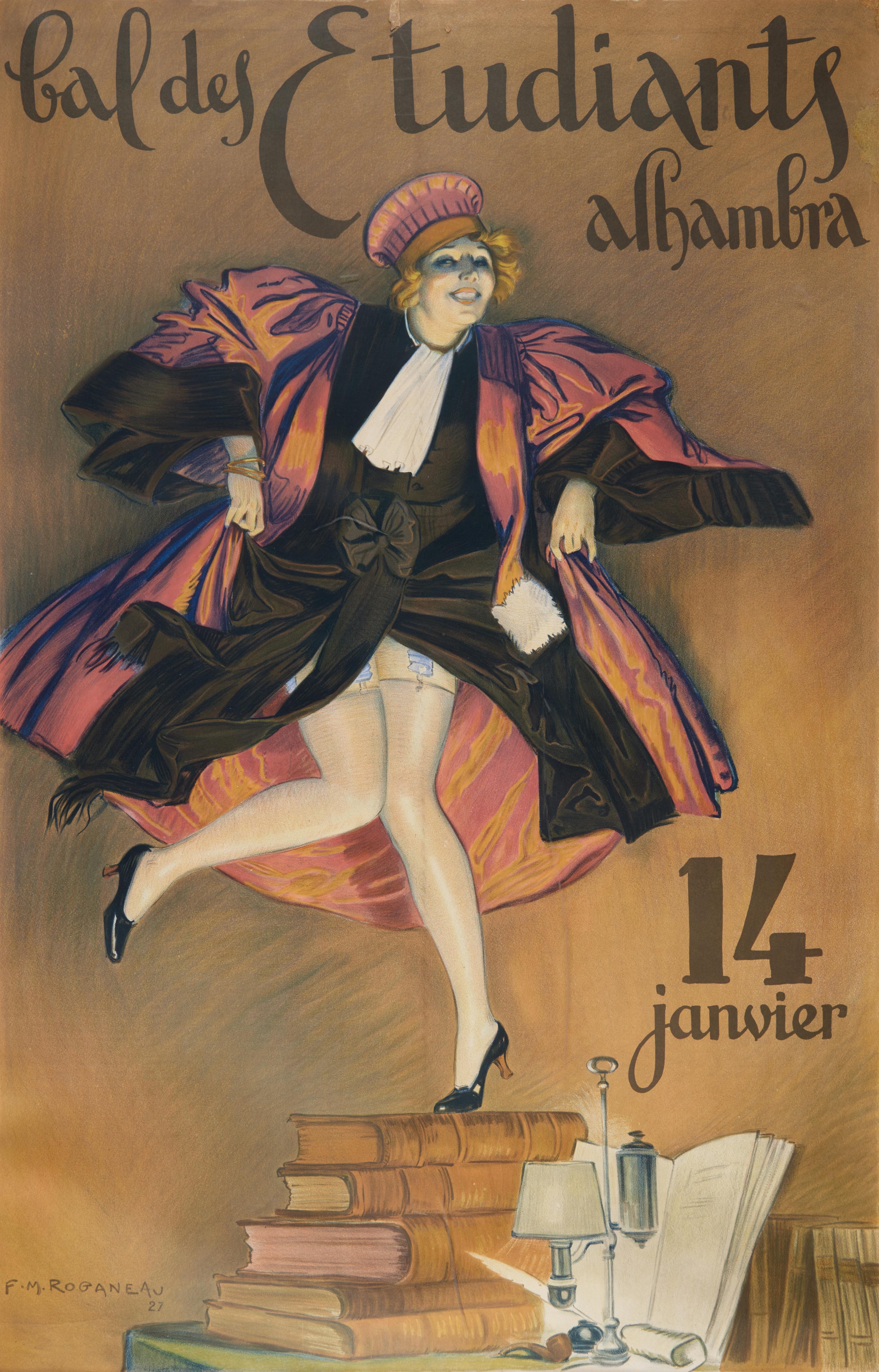 François Maurice Roganeau (French, 1883–1974) — Bal des Etudiants Alhambra , 1927