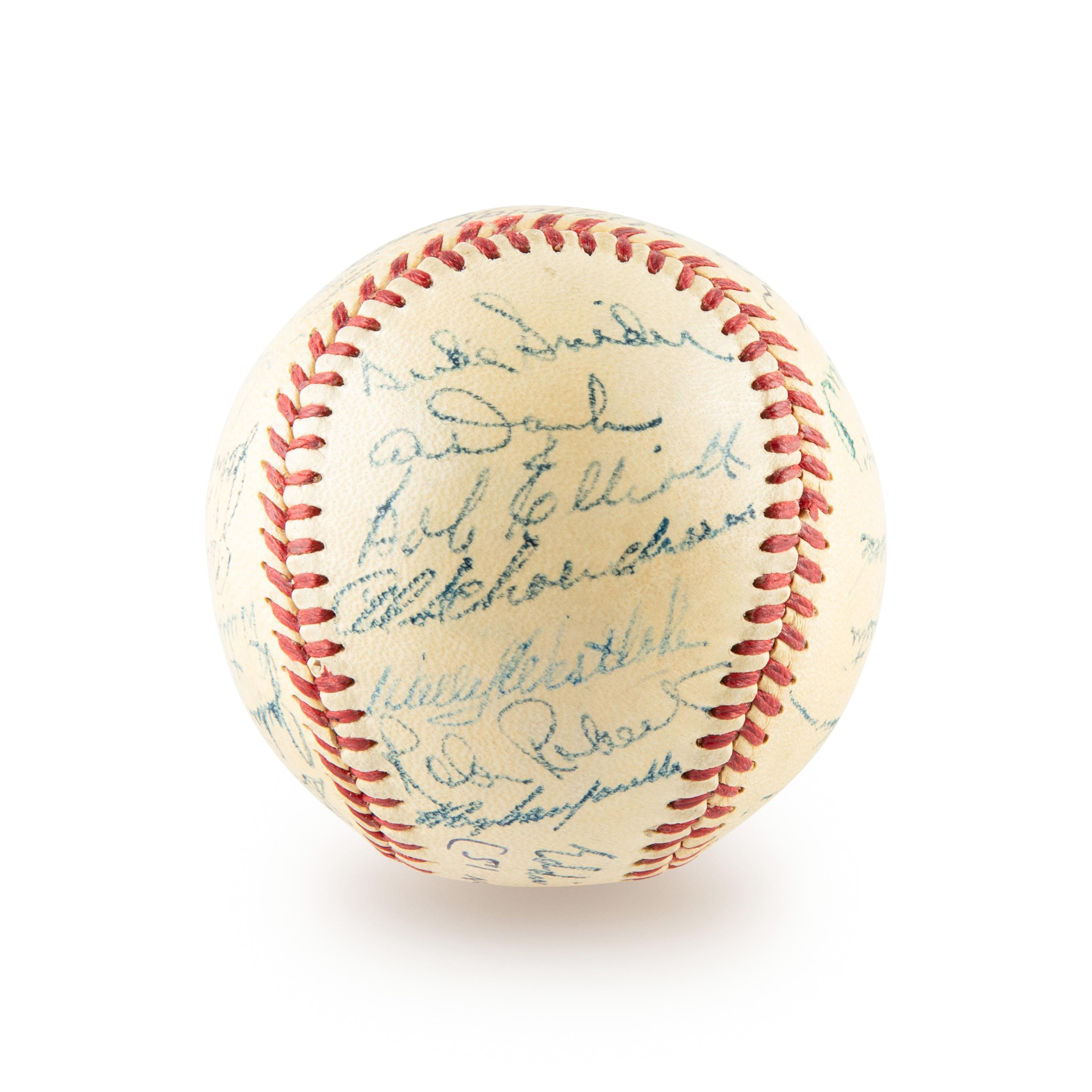 A 1951 National League All Star Team Signed Autograph Baseball Including Jackie Robinson (Beckett Authentication Services)