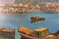 European Harbor Scene
