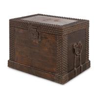 An Indian Iron-Mounted Teak Chest