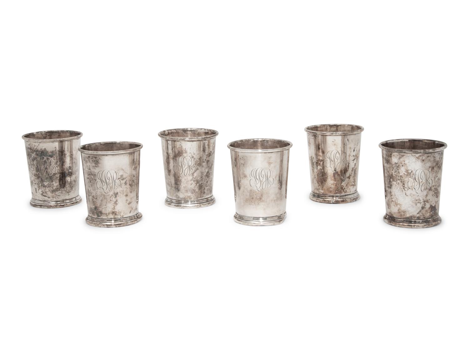 A Group of Six Silver Drinking Articles