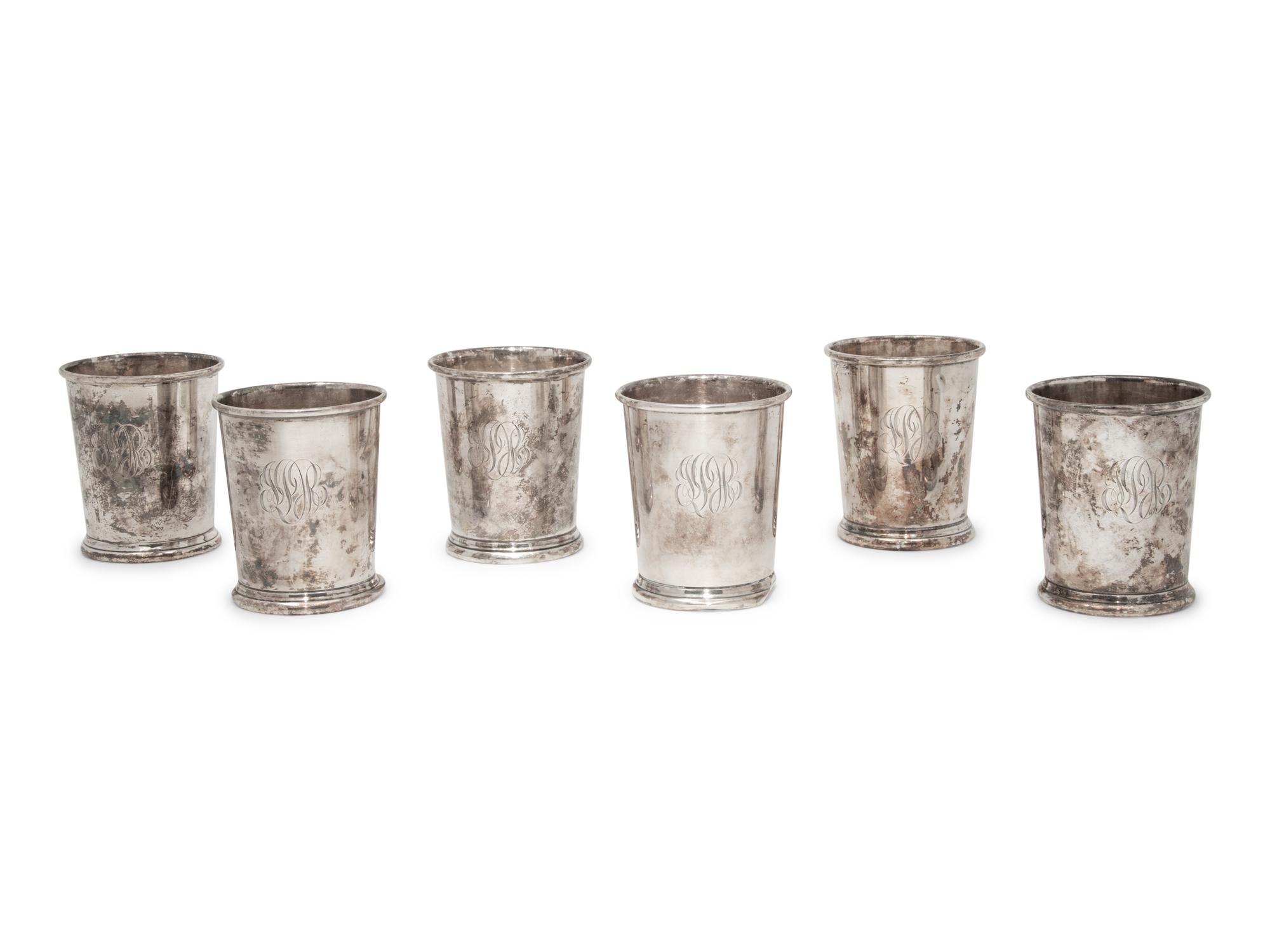 A Group of Six Silver Drinking Articles
