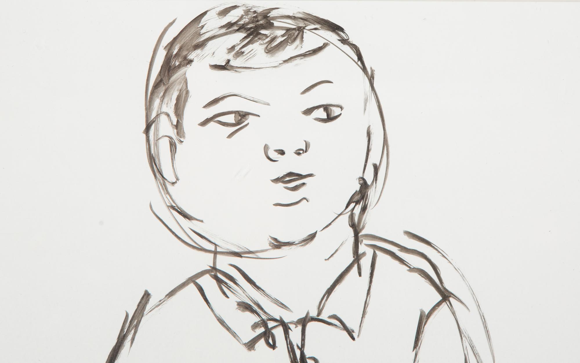 Young Boy (Study of children on verso)