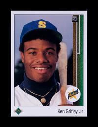 A Group of 22 Hall of Fame and Star Rookie Baseball Cards Including Cal Ripken Jr., Rickey Henderson and Ken Griffey Jr.,