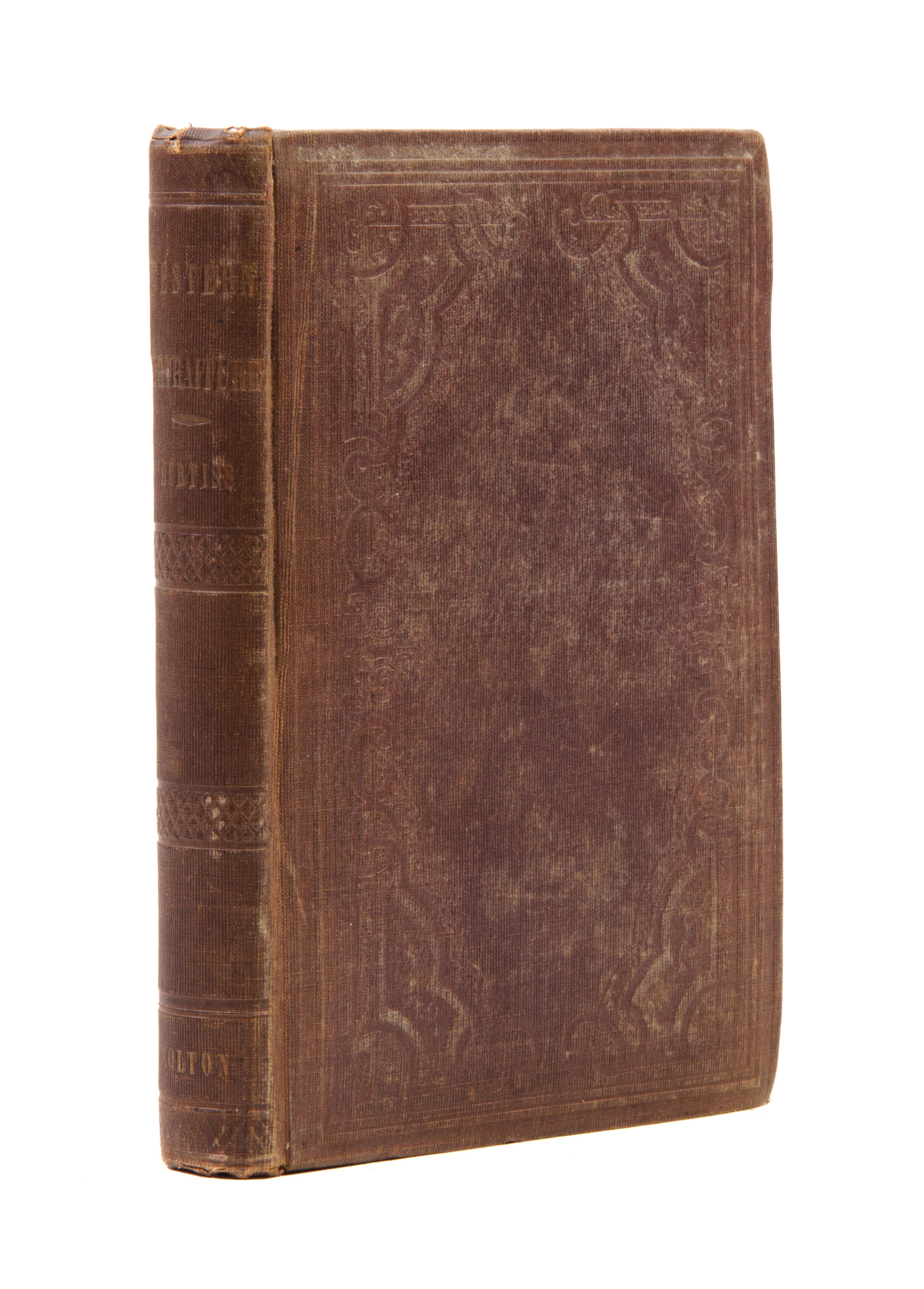 CURTISS, DANIEL S. Western Portraiture, and Emigrants' Guide. New York: J.H. Colton, 1852. First edition, with fold-out map.