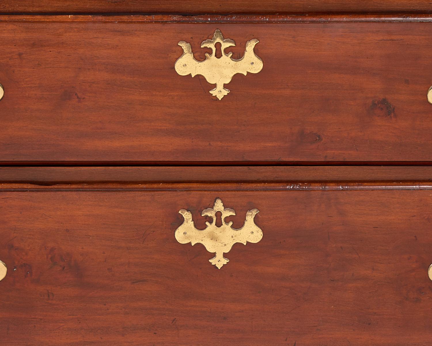 A Chippendale Cherry Chest-on-Chest