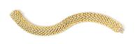 An 18 Karat Yellow Gold and Diamond Bracelet, Flaircraft, 59.70 dwts.
