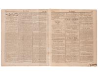 [SLAVERY & ABOLITION]. Advertisements for the return of freedom seekers published in 13 issues of The Balance, and Columbian Repository . Nos. 20-43. Hudson, NY: Sampson, Chittenden & Croswell. 18 May-26 October 1802.