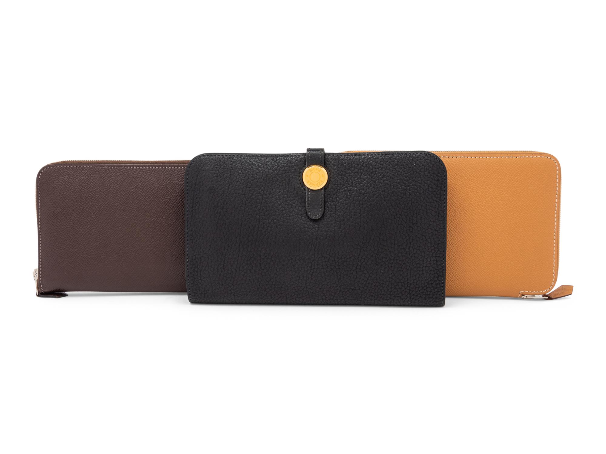 Three Hermès Wallets, 1990s-2010s