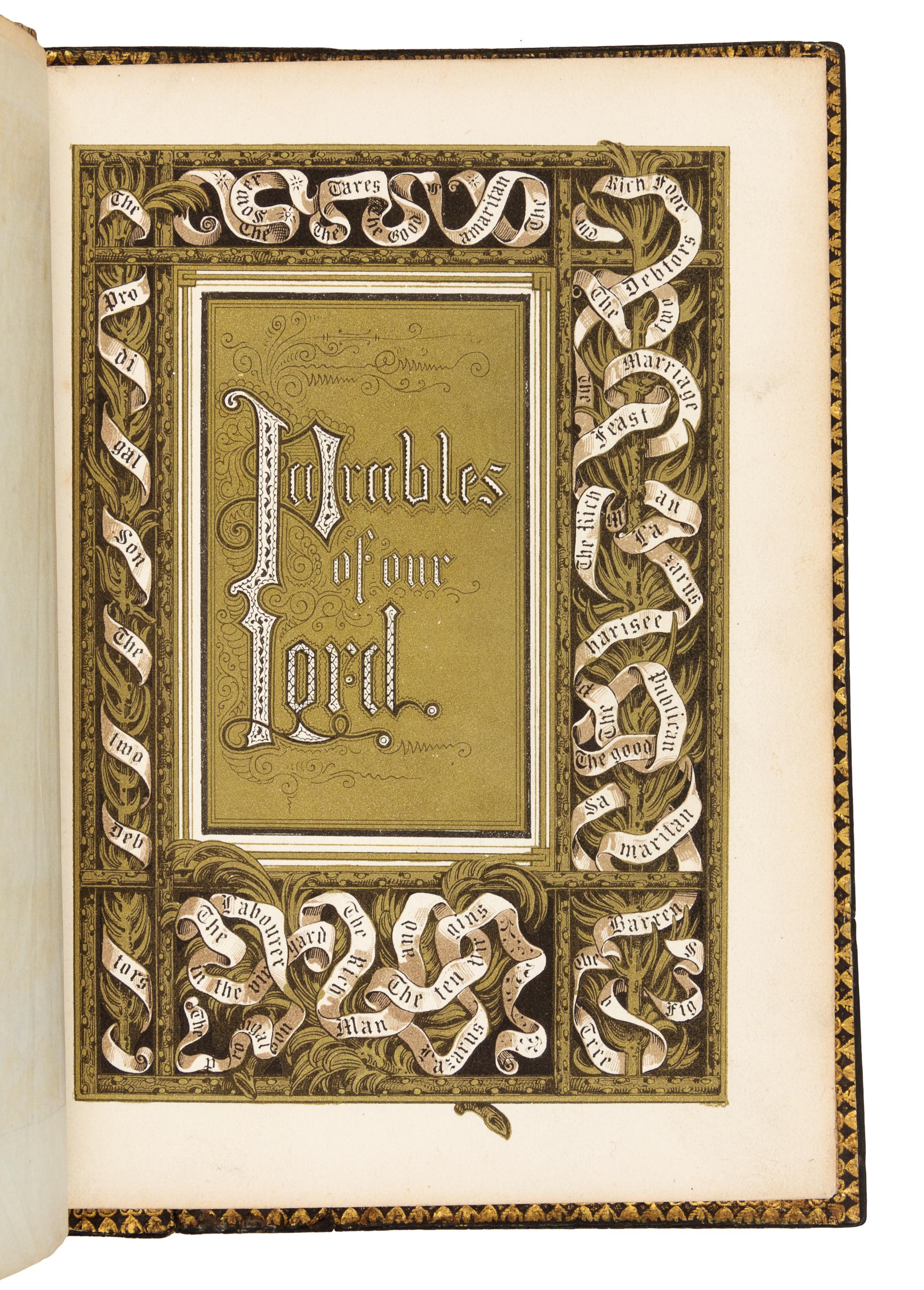 [ILLUMINATION]. HUMPHREYS, Henry Noel (1810-1879). Parables of Our Lord. London: Longman & Co., 1847.