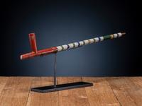Sioux Beaded Pipe Stem, with Catlinite Pipe Bowl