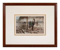 A Pair of Photogravure Prints after Autumn in Paris , 1890, by Childe Hassam (American, 1859–1935)