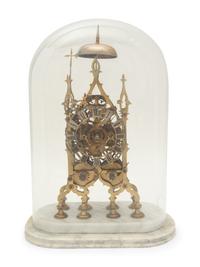 An English Brass Skeleton Clock