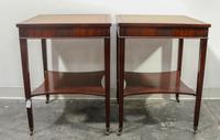 A Pair of Regency Style Side Tables Height overall 26 1/2 x width 20 x depth 20 inches. — 20TH CENTURY