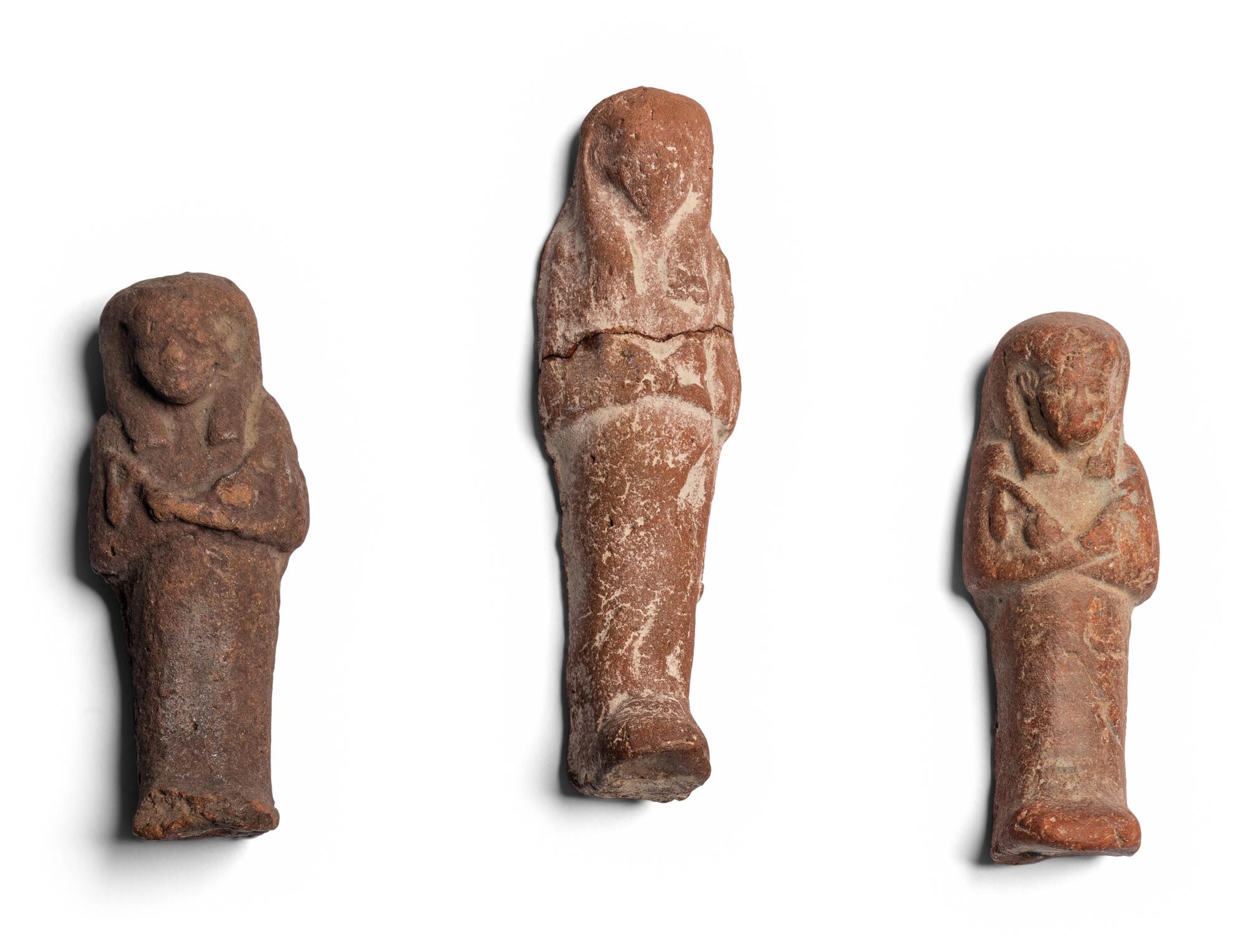Three Egyptian Terracotta Ushabtis