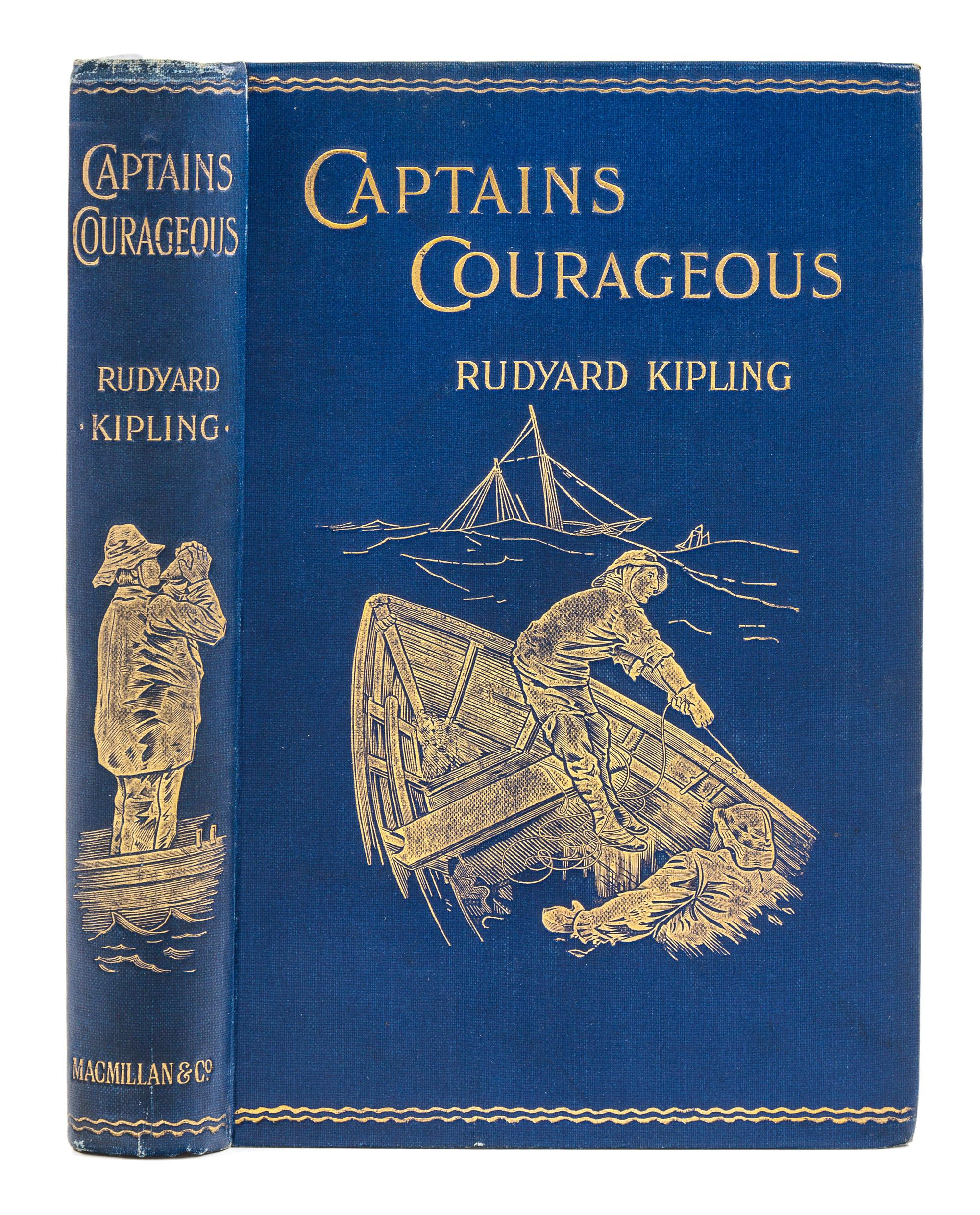 KIPLING, Rudyard (1865-1936). 'Captains Courageous' A Story of the Grand Banks . London: Macmillan and Co., 1897.