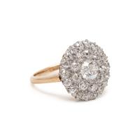 ANTIQUE, DIAMOND CLUSTER RING