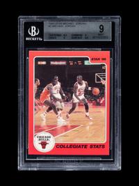 A 1986 Star Michael Jordan Set Break Basketball Card No. 2 Collegiate Stats (BGS 9 MINT, 9.5 Subgrade)
