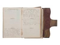 [CIVIL WAR] -- [QUANTRILL'S RAIDERS]. Diary of H.M. McCarty, editor of the Border Star at Westport, Missouri, with entries referencing 1863 clashes between Union soldiers and southern sympathizers, guerilla activity, and Quantrill's Raiders.